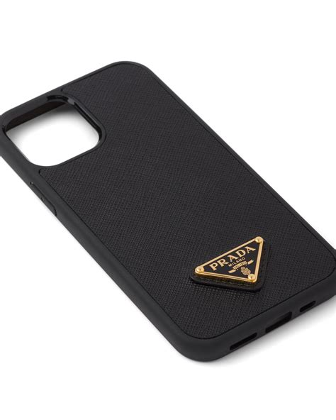 prada iphone 12 mini|Black Saffiano Cover For Iphone 12 Mini .